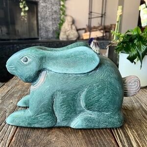 Handcarved Wooden Rabbit